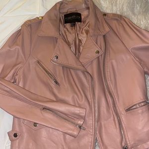 COPY - Laid leather jacket ( dusty pink )